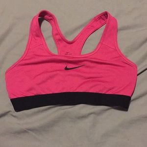 Hot pink nike sports bra. Light support
